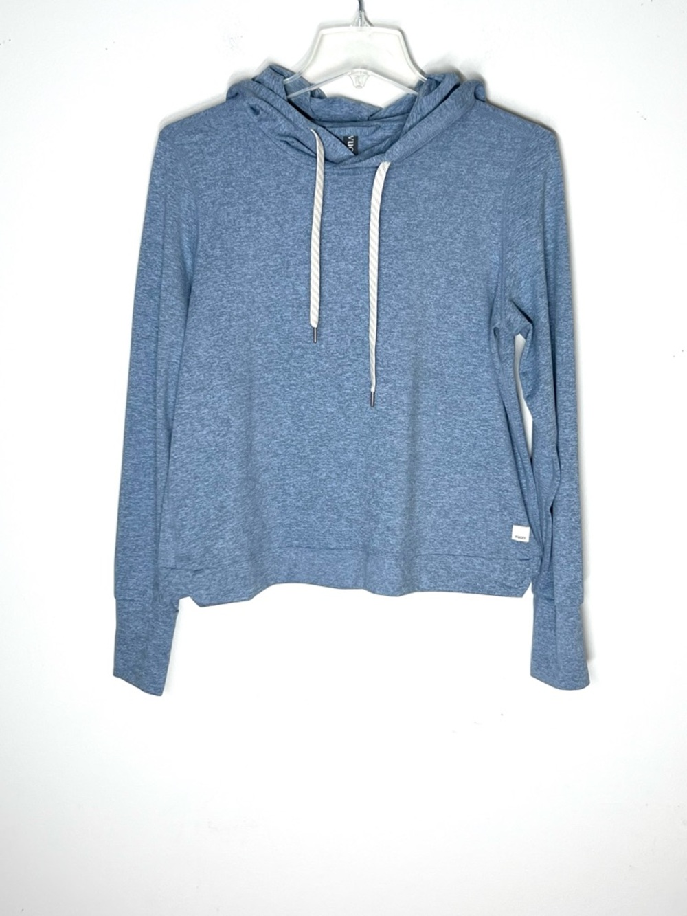 Vuori Halo Essential Hoodie Pullover Sweater Heather Blue Sz S - Picture 2 of 6
